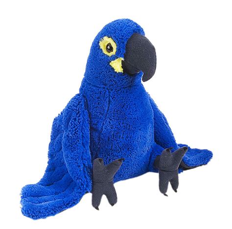 Parrot Hyacinth Macaw Blue Soft Plush Toy 1230cm Wild Republic New