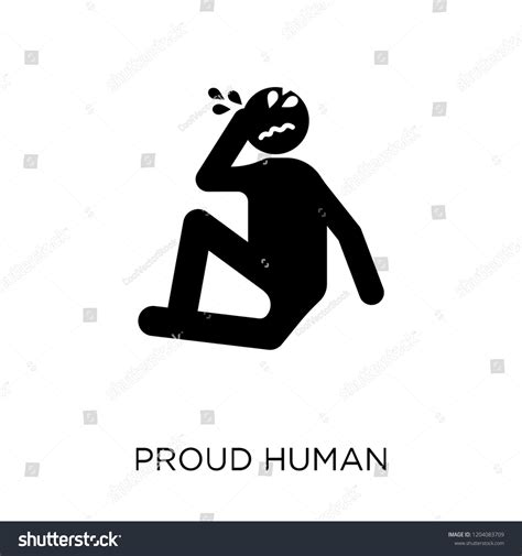 Proud Human Icon Proud Human Symbol Stock Vector Royalty Free