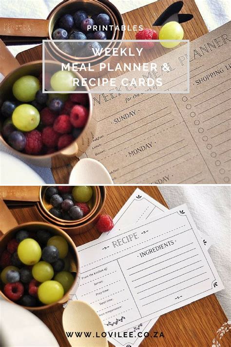Download Your Meal Planner Printables And Recipe Cards Lovilee Blog