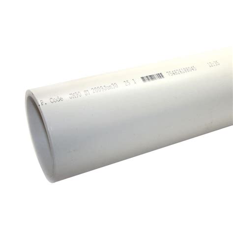 4 In X 10 Ft Pvc Sch 40 Dwv Plain End Pipe 531103 The Home Depot