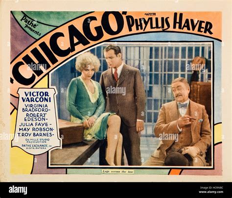 Chicago Phyllis Haver Victor Varconi 1927 Stock Photo Alamy