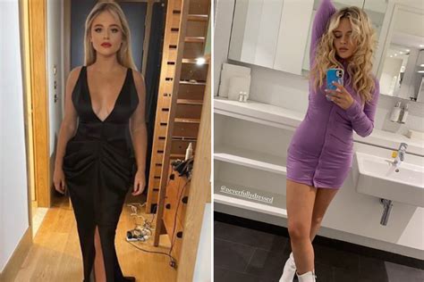 Emily Atack Shows Off Hourglass Curves In Plunging Black Gown As She Glams Up For Night Out