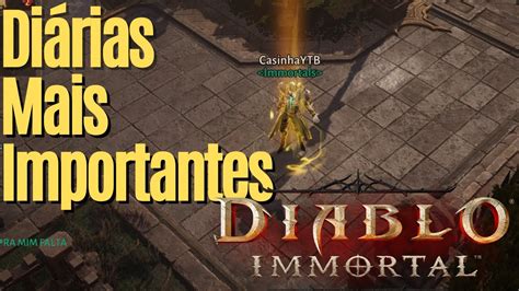 Diárias Importantes Akara Diablo Immortal Youtube