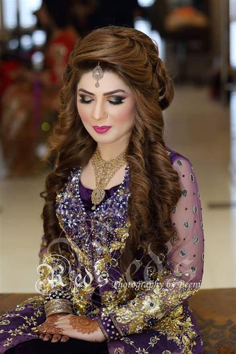 wedding 💅💅 pakistani bridal hairstyles beautiful wedding hair pakistani bridal makeup
