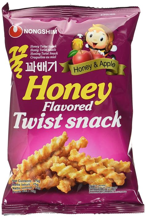 Nong Shim Honey Flavoured Twist Snack Süße Chips Sticks Mit Honig And Apfelgeschmack
