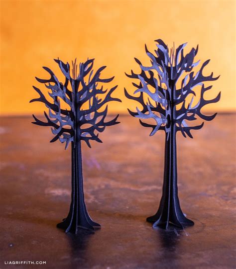 How To Make Spooky 3d Paper Trees For Halloween