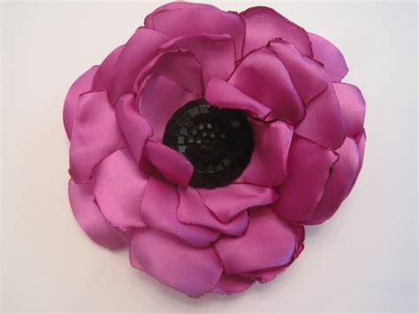 Large Purple Flower Black Center