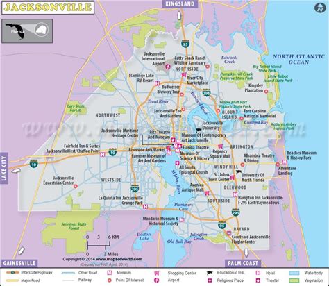 Printable Zip Code Map Jacksonville Fl