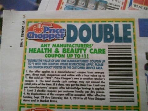 Price Chopper Preview Three 1 Healthbeauty Doublers In Sundays
