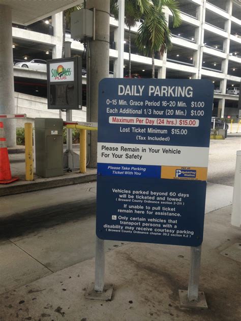 Parking Rates At Fort Lauderdale Airport Parking Lauderdale Fll Garage