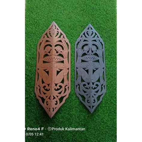 Jual Perisai Tameng Dayak Khas Kalimantan Shopee Indonesia