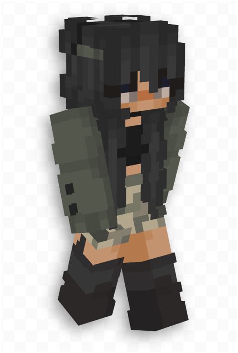 Black Haired Minecraft Skin