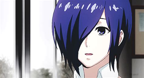 Discover & share this tokyo ghoul gif with everyone you know. gif cute mine smile tg Tokyo Ghoul Touka Kirishima Touka ...