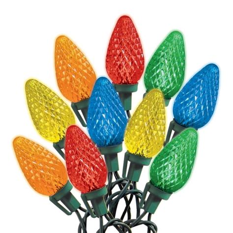 Celebrations 47771 71 Faceted Led C9 Christmas Light Multicolored