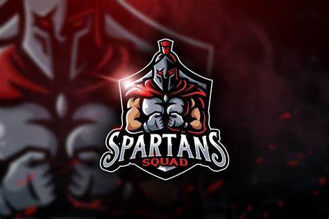 Spartans Squad Mascot And Esport Logo Branding And Logo Templates