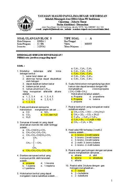 Essay soal 1 sebanyak 2,3 liter gas a bereaksi dengan 1,15 liter gas b menghasilkan 3,45 liter gas c. Contoh Soal Essay Tentang Hidrokarbon Dan Jawabannya ...