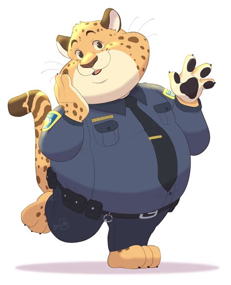 Officer Clawhauser Disneys Zootopia Fan Art 39198547 Fanpop