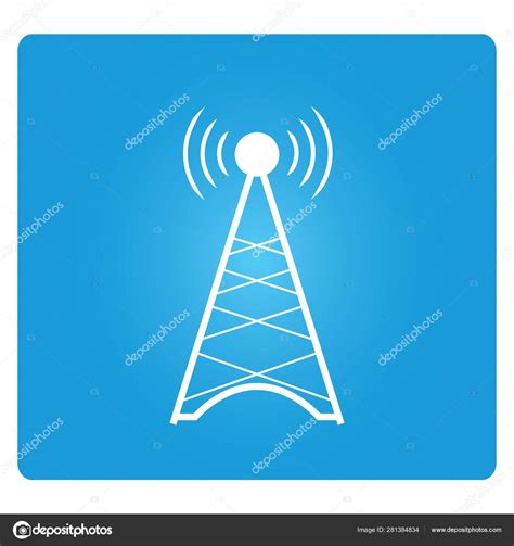 Antenna Communication Tower Stock Vector Image By ©loopang 281384834