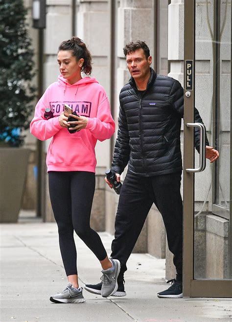 Ryan Seacrest 47 And Girlfriend Aubrey Paige 24 Hit The Gym In Rare