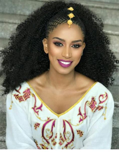 Pin By Rebecca Benyam On Ethiopian Dresses Ethiopian Hair Ethiopian