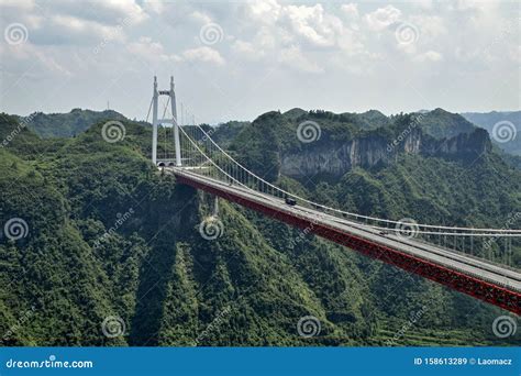 The Aizhai Bridge In Hunan Province In China Stock Image Image Of
