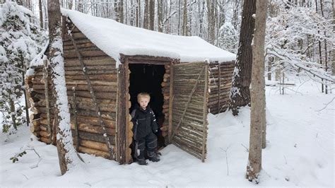 1 Year In Log Cabin Survival Shelter Building Camping Repairing