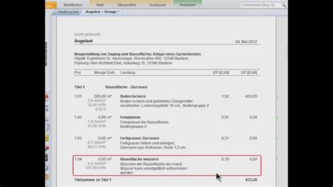 Deshalb gibt es die angebote von meingartenversand.de. Angebote mit Leistungstexten erstellen mit WinWorker für ...
