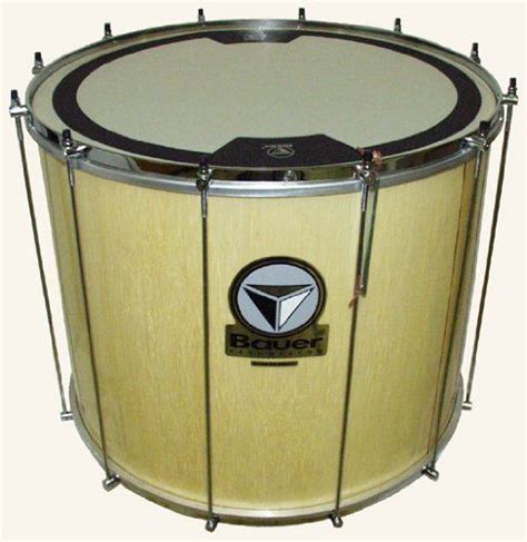 Bauer Percussion Professional Surdo 22 Inchx45cm Wood Shell Natural