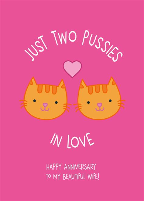 just two pussies in love card scribbler