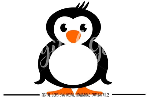 Penguin Svg Eps Dxf Files 27443 Svgs Design Bundles