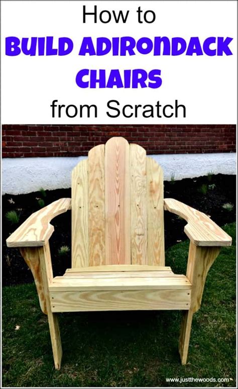 How To Build Adirondack Chairs 