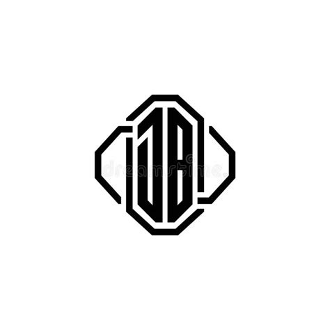 Db Logo Modern Vintage Monogram Style Stock Vector Illustration Of