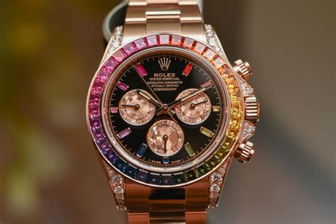 Its name refers to daytona, florida, where racing flourished in the early 20th century. Hands-On - Rolex Daytona Rainbow Everose Gold 116595RBOW ...