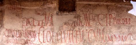 The First Graffiti Artists Were Some Serious Dorks Pompeii Graffiti