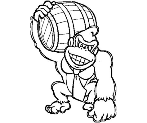 Dibujo Para Colorear De Donkey Kong