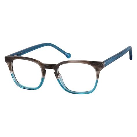 Grayblue Square Glasses 4429312 Zenni Optical Fashion Glasses Frames Retro Eye Glasses