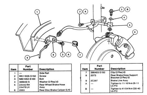 Diagram Ford Taurus Brakes Diagram Mydiagram Online