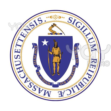 Massachusetts State Seal Massachusetts American Logo State Flags