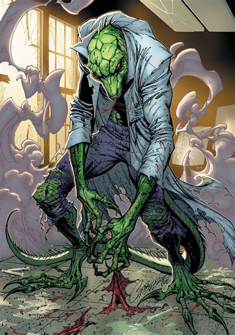 The Lizard Marvel Villains Scott Campbell Spiderman Comic