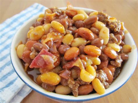 Calico beans is a baked casserole made with an assortment of beans combined with bacon and ground beef that is mixed in a thick sweet tasty sauce. Calico Baked Beans | The Country Cook