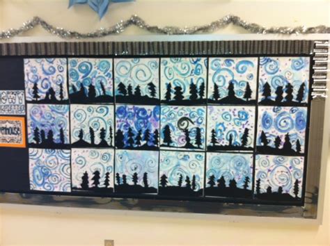 Apex Elementary Art Winter Scenes By Mrs Evenhousss Class
