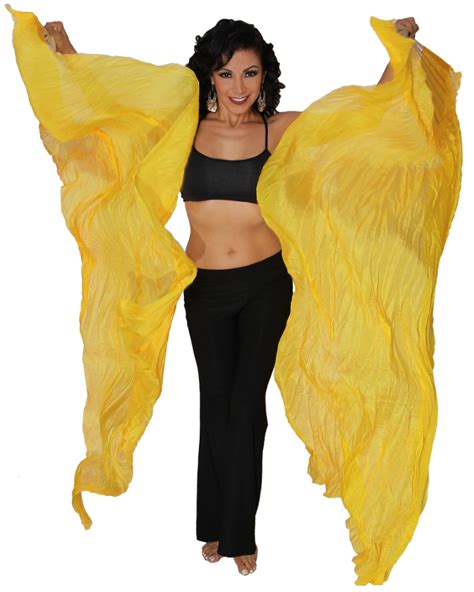 dark gold silk fan veils dance prop at