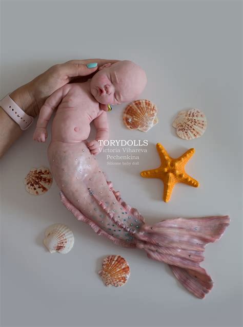Silicone Baby Mermaid 125 In By Victoria Vihareva Etsy