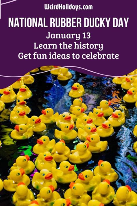 National Rubber Ducky Day January 13 Weird Holidays