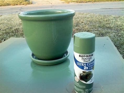 Tutorial Spray Paint A Flower Pot Homeowner Rookies Flower Pots