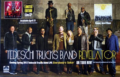 Tedeschi Trucks Band Revelatoreverybodys Talking Live Rare Advertising Poster