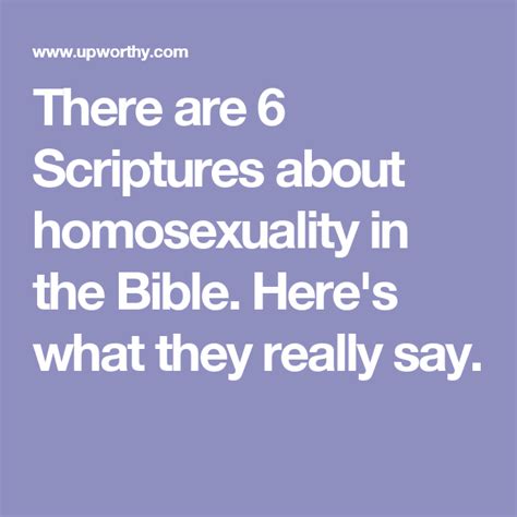 Homosexuality In The Bible Heres What Six Passages Say And How To