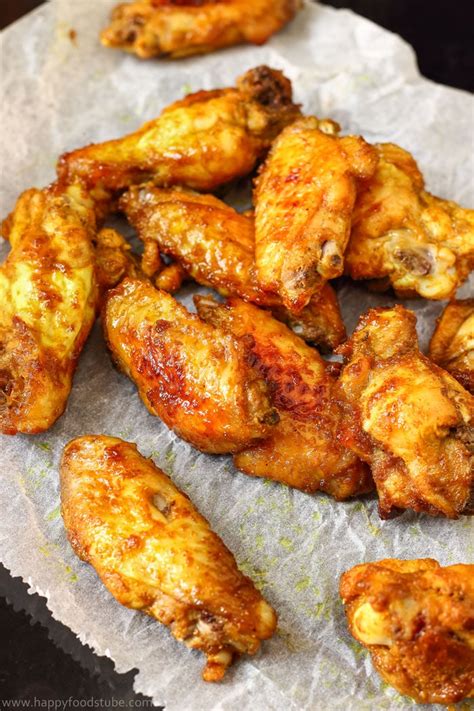 Use your thumbs to tuck the wings in as you bring the string around towards the legs. Baked Curry Chicken Wings with Mango Chutney - Happy Foods ...
