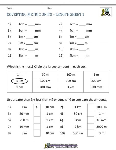 4th Grade Measurement Worksheets 4th Grade Measurement Worksheets