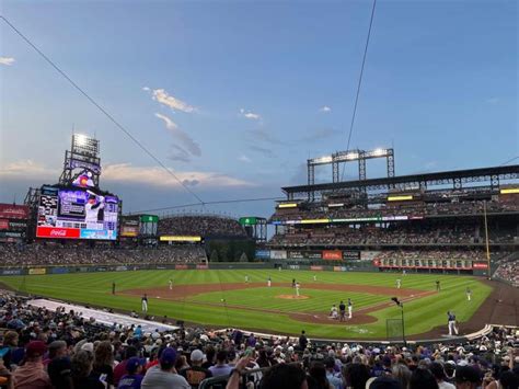 Coors Field Interactive Baseball Seating Chart Section 130